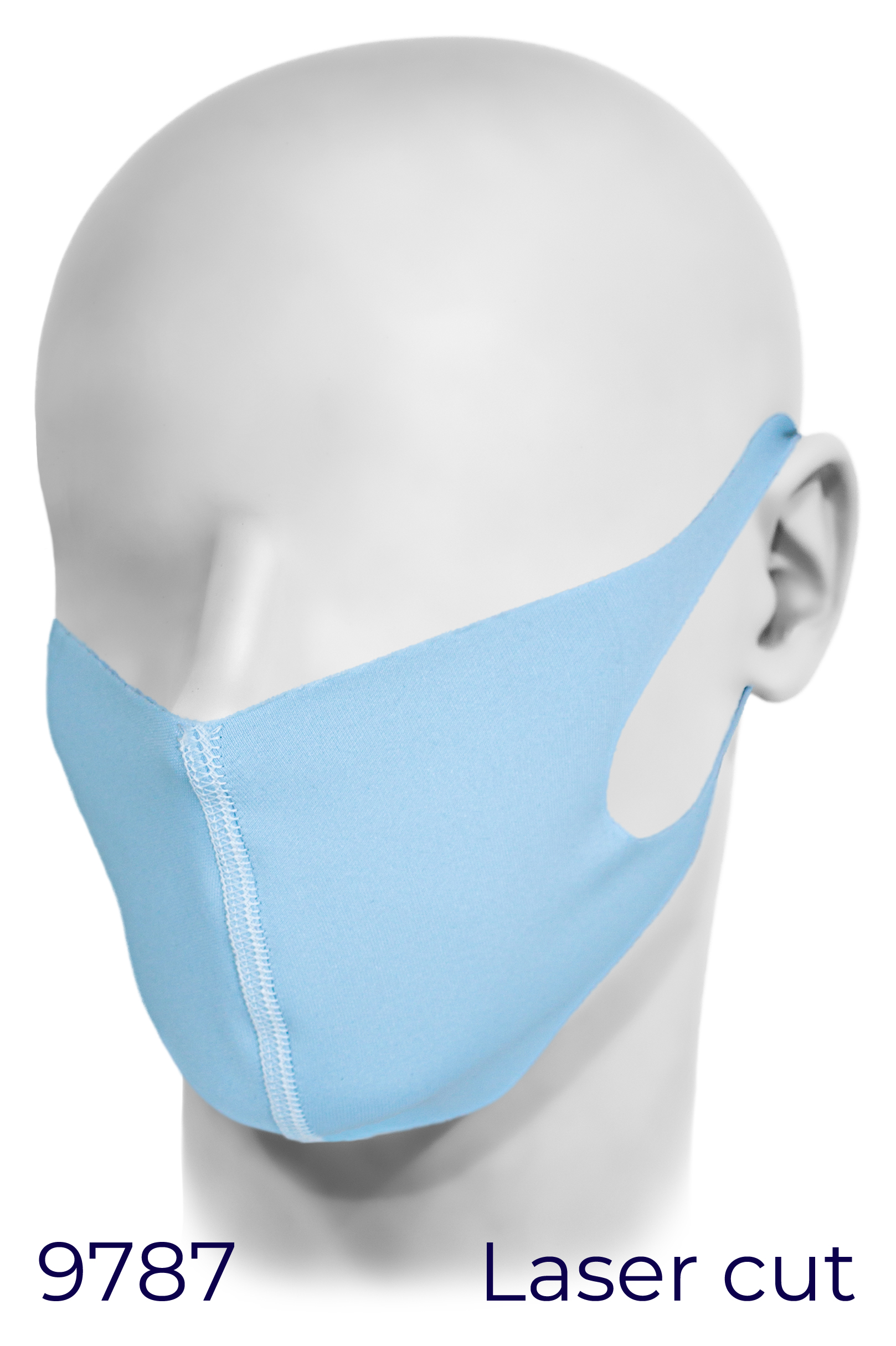 Munskydd/Ansikts-mask Laserskuren, tvättbar, enfärgad - Bild 5