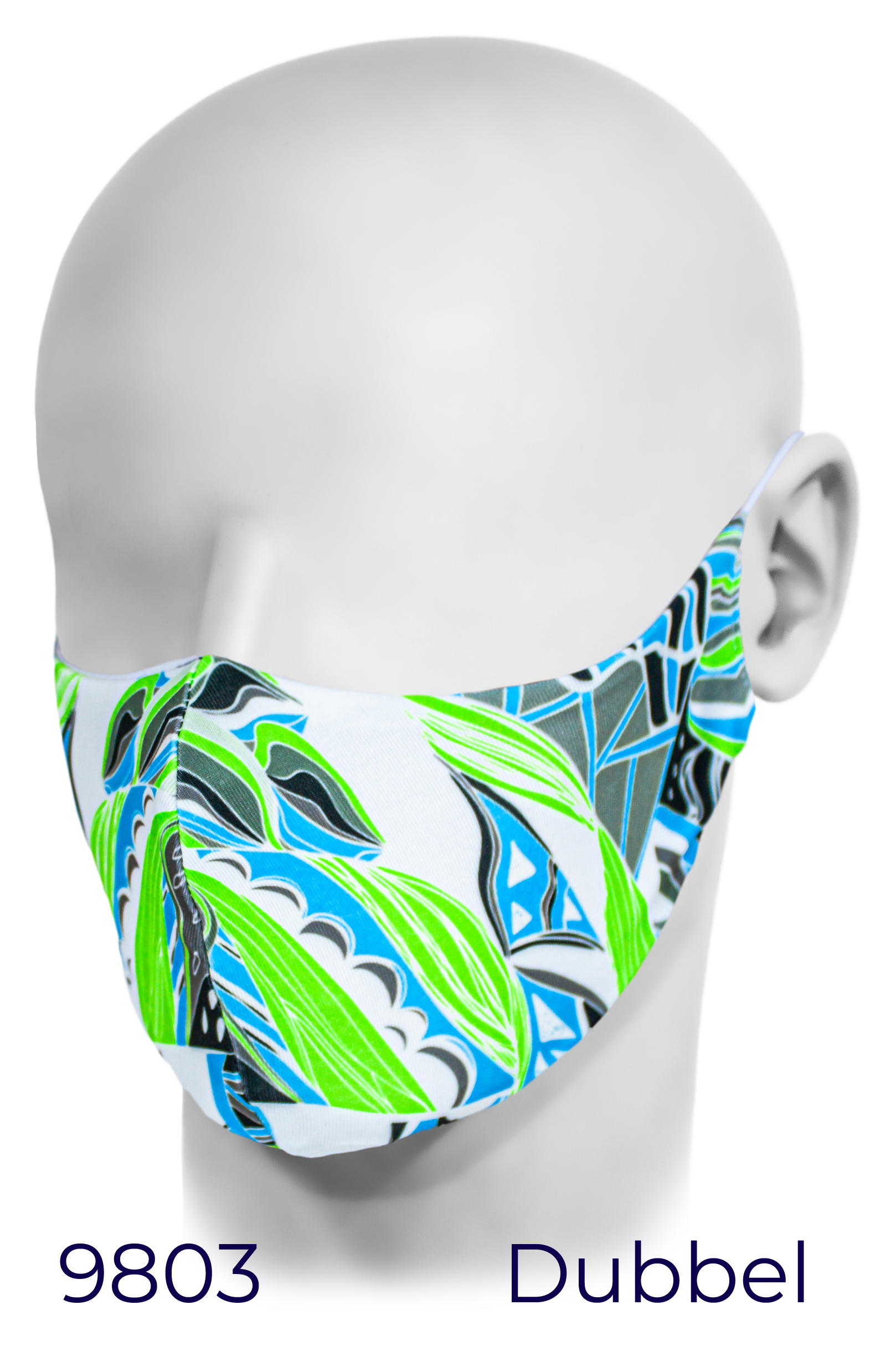 Munskydd/Ansikts-mask, lagerdesign, tvättbar, dubbla lager - Bild 12