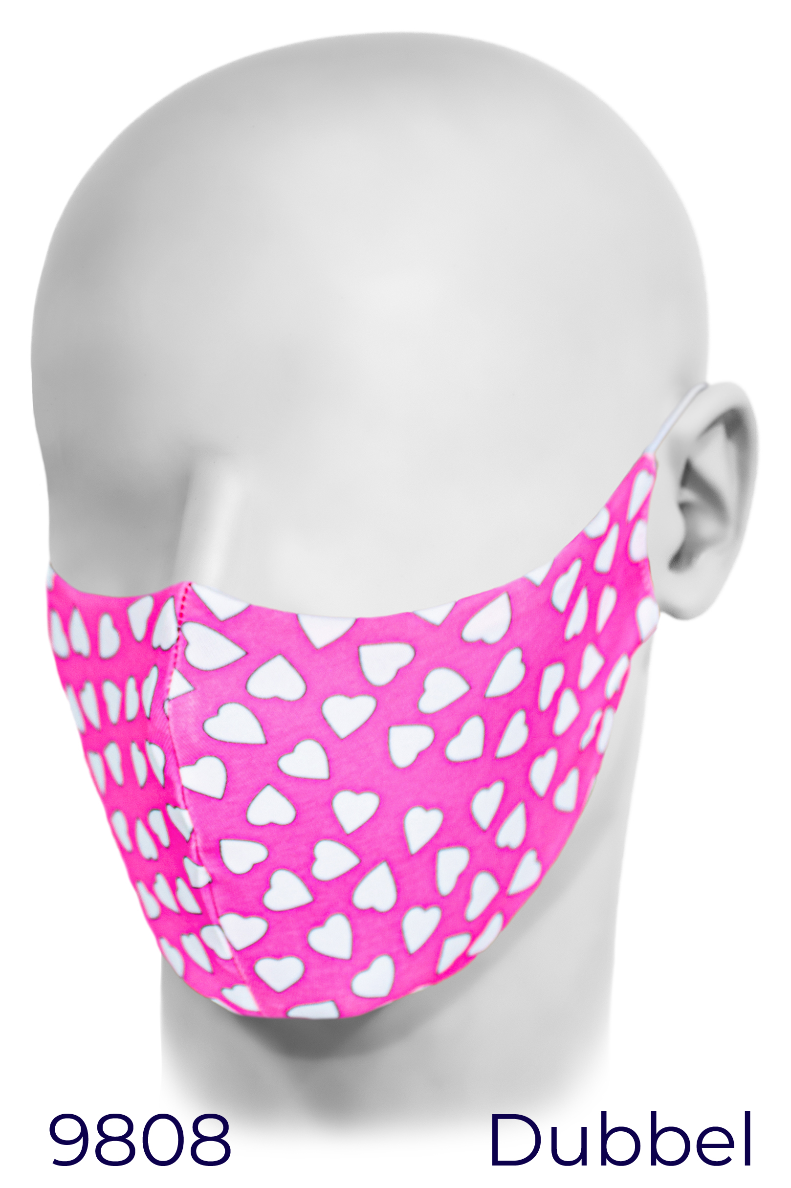Munskydd/Ansikts-mask, lagerdesign, tvättbar, dubbla lager - Bild 8