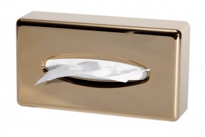 Ansiktsservett-dispenser i guldfinish