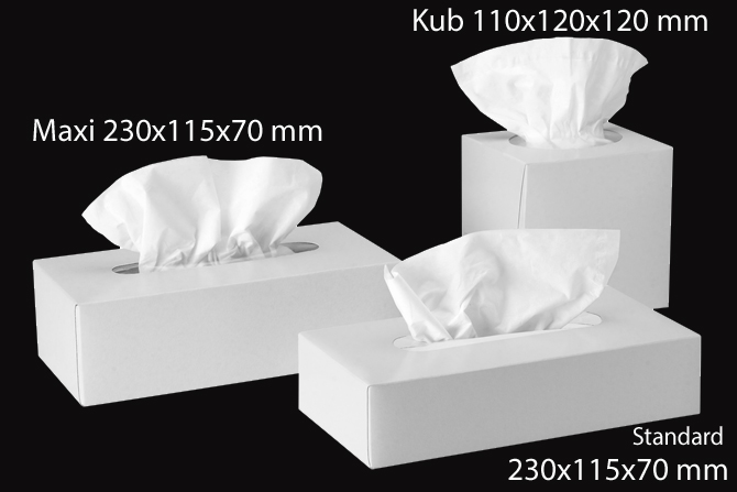 Ansiktsservett-dispenser i vit ABS - Bild 2