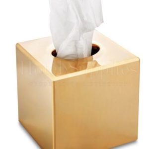 Servettkub i guldfinish