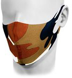 Munskydd/Ansikts-mask Laserskuren, tvättbar, lagerdesign