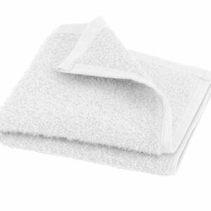 Tvättlapp 30x30 cm i vit bomullsfrotté